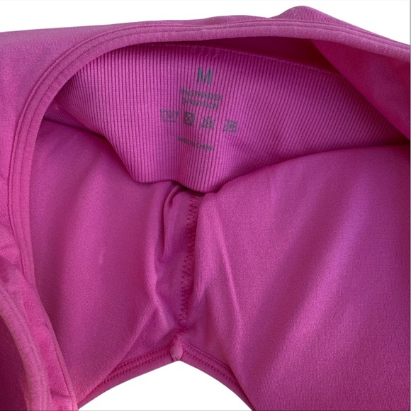 NVGTN Bubble Gum Pink Elevate Seamless Bra Size medium hot magenta padded - Picture 5 of 6